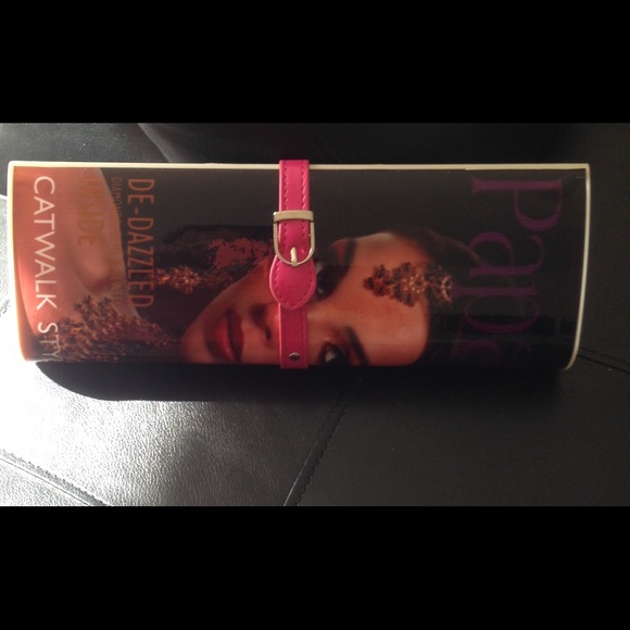 Magazine clutch purse hard case pink closure - Picture 4 of 4